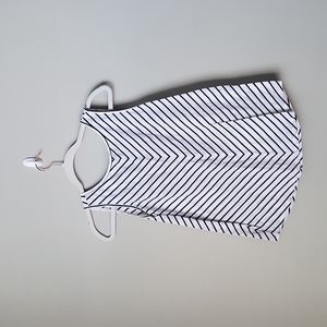LOFT Back Detail Striped Tank